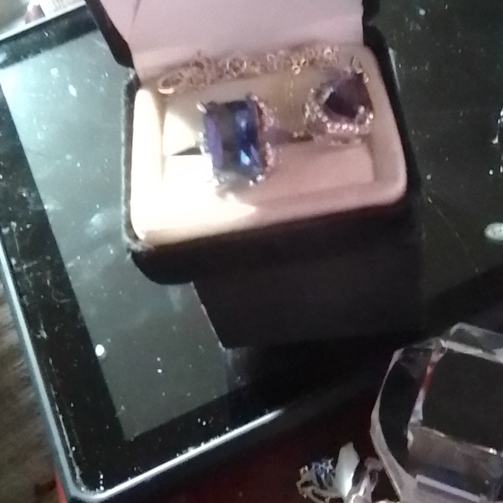 Silver Amethyst ring and necklace